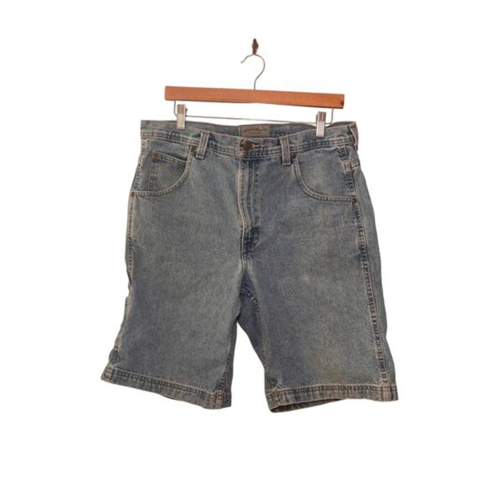 Eddie Bauer Mens Denim Carpenter‎ Shorts Blue Size 33 Relaxed Fit